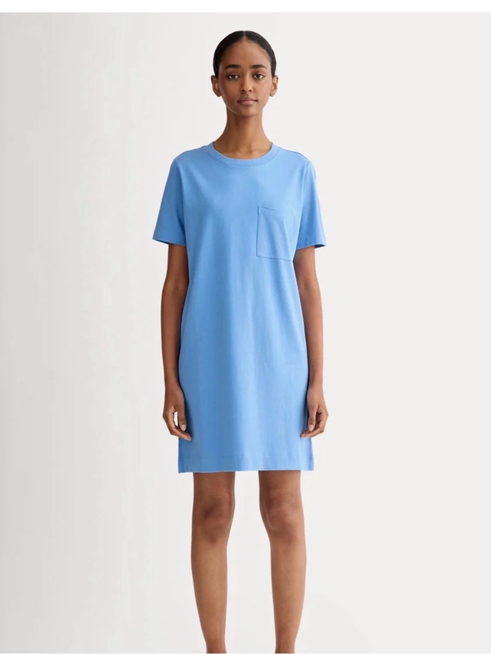Everlane -organic cotton  T-Shirt Dress in Light Blue